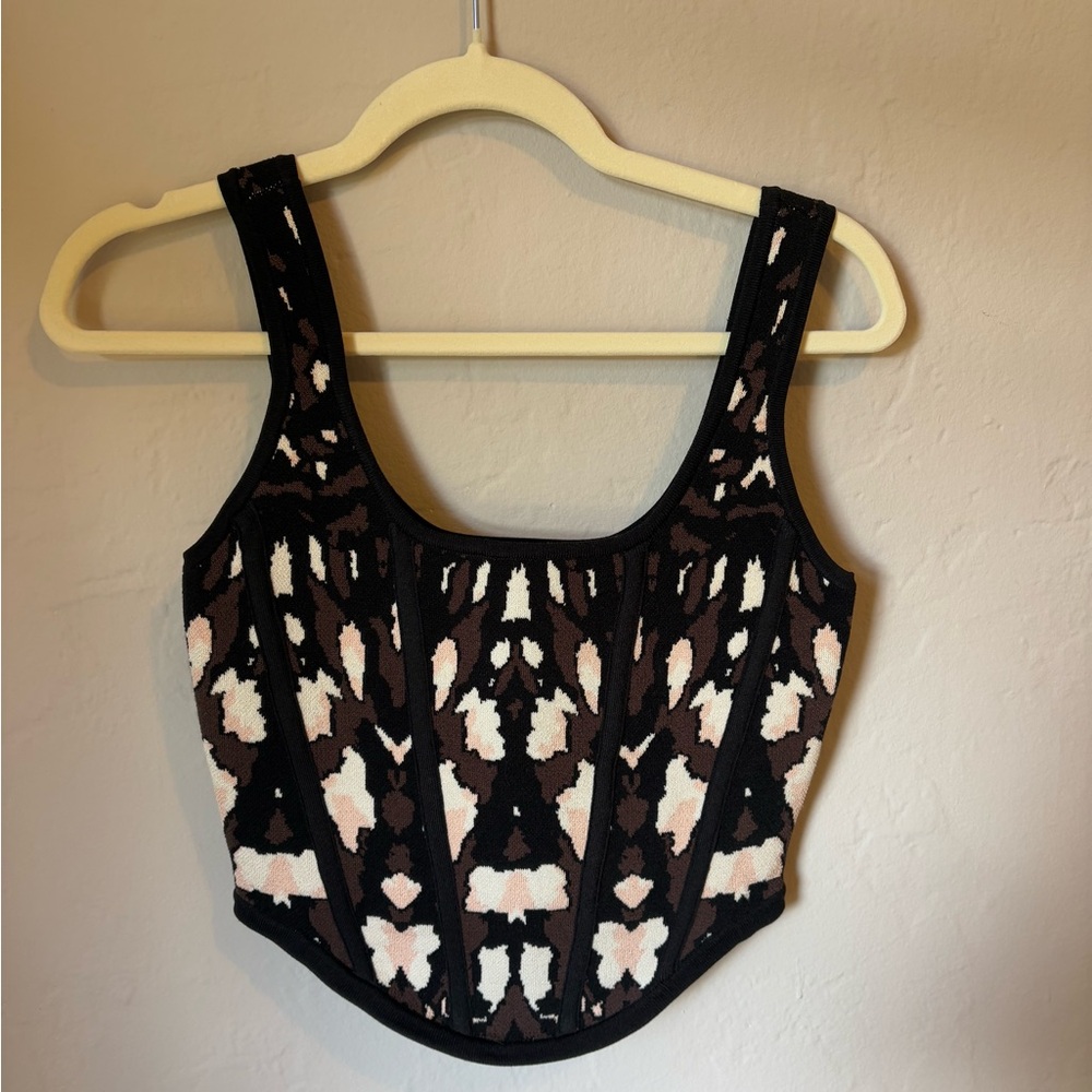 Express | corset style cropped top. Never worn with tags.